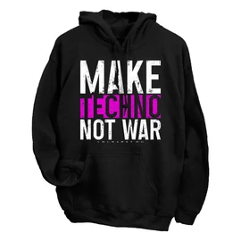 Make techno pulóver (Fekete)