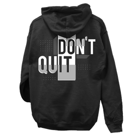 Don't quit, do it pulóver (Fekete)