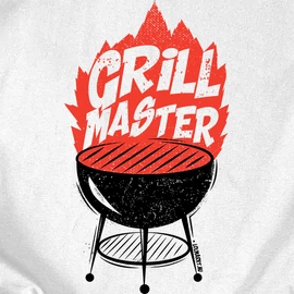 Grill master férfi póló  (Fehér)
