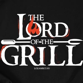 The lord of the grill férfi póló  (Fekete)