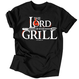 The lord of the grill férfi póló  (Fekete)