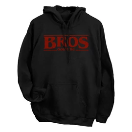Bros don't lie kapucnis pulóver (Fekete)