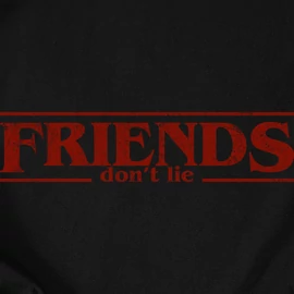 Friends don't lie férfi póló (Fekete)