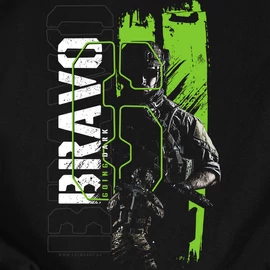 Bravo 6 COD kapucnis pulóver (Fekete)