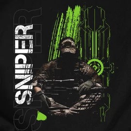 Sniper férfi póló (Fekete)