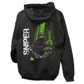 Sniper kapucnis pulóver (Fekete)