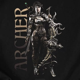  D&amp;D Archer férfi póló (Fekete)
