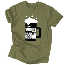 Boldogság pocak póló (Military)