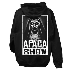 Apáca show kapucnis pulóver (Fekete)