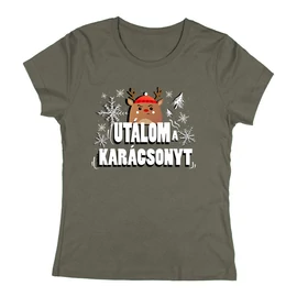Utálom a karácsonyt női póló (Grafit)