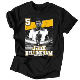 Jude Bellingham szurkolói férfi póló (Fekete)