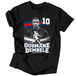 Ousmane Dembélé szurkolói férfi póló (Fekete)