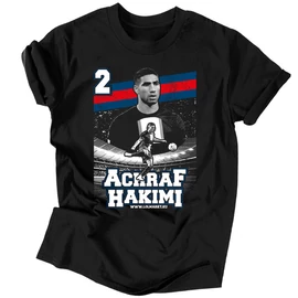 Achraf Hakimi szurkolói férfi póló (Fekete)