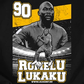 Romelu Lukaku szurkolói férfi póló (Fekete)