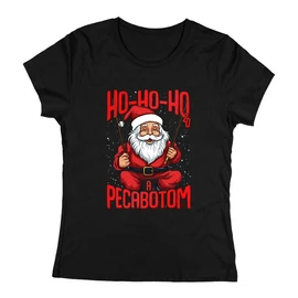 Ho-Ho-Hozd a pecabotom női póló (Fekete)