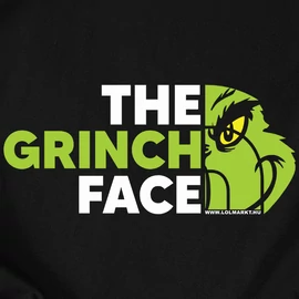 The grinch face gyerek póló (Fekete)