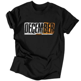 December férfi póló (Fekete)