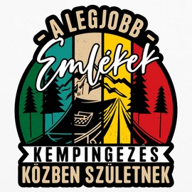 Kempingezni a legjobb fém bögre (Fehér)