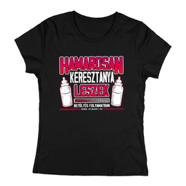 Keresztanya leszek női póló (Fekete)