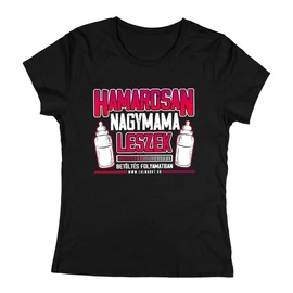 Nagymama leszek női póló (Fekete)