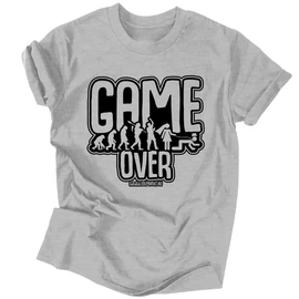 Game over evolúció férfi póló (Szürke)