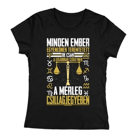 Minden ember (horoszkópos) női póló (Fekete)