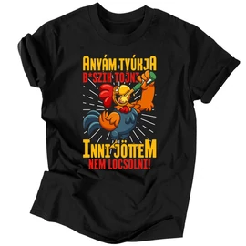 Inni jöttem nem locsolni férfi póló  (Fekete)