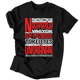 Fantasztikus nagypapája (unokának) férfi póló (Fekete)