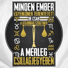 Minden ember (horoszkópos) kis párna (Fehér)