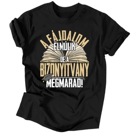 A bizonyítvány megmarad férfi póló (Grafit)