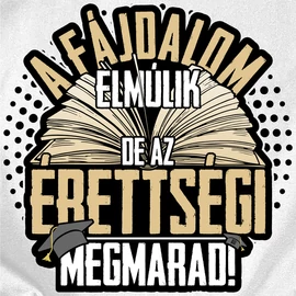 Az érettségi megmarad kis párna (Fehér)