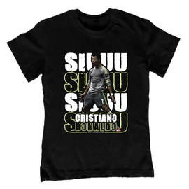C. Ronaldo Siuuu gyerek póló (Fekete)