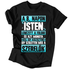 Megszülettek a szerelők férfi póló (Fekete)