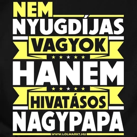 Hivatásos nagypapa férfi póló (Fekete)