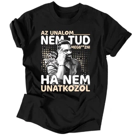 200IQ - Ha nem unatkozol férfi póló (Fekete)
