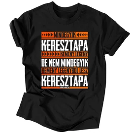 Kemény legény férfi póló (Fekete)