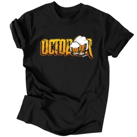 Octobeer férfi póló (Fekete)