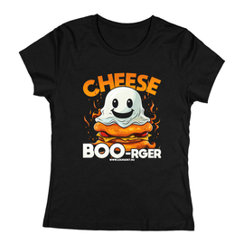 Cheese BOO-rger női póló (Fekete)