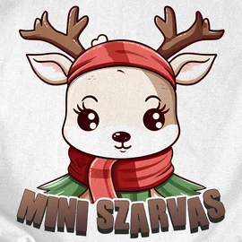 Mini szarvas gyerek póló (Fekete)