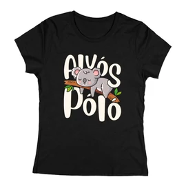 Alvós női póló (Fekete)