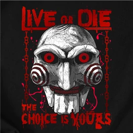 Live or die férfi póló (Fekete)