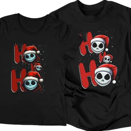 Jack &amp; Sally páros póló (Fekete)
