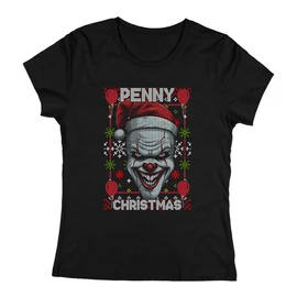 Penny christmas női póló (Fekete)
