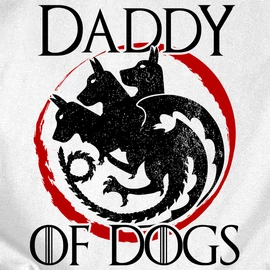 Daddy of dogs férfi póló (Fehér)