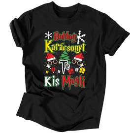 Mugli karácsony férfi póló (Fekete)