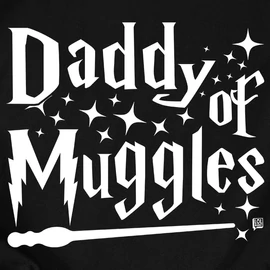 Daddy of muggles férfi póló (Fekete)