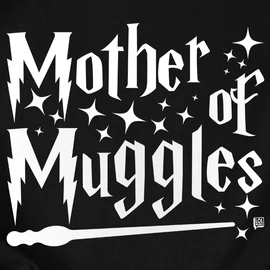 Mother of muggles női póló (Fekete)