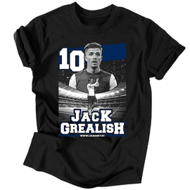 Jack Grealish szurkolói férfi póló (Fekete)