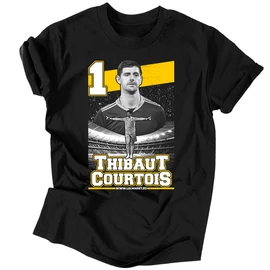 Thibaut Courtois szurkolói férfi póló (Fekete)