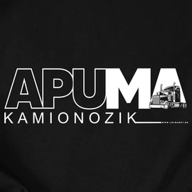APUMA kamionozik kapucnis pulóver (Fekete)